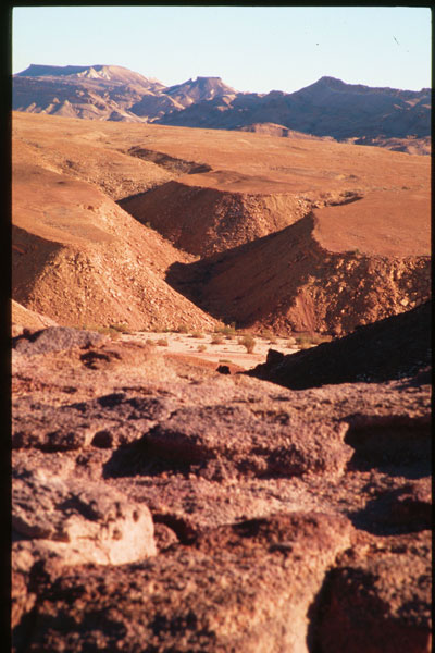 Mitzpe Ramon region, Makhteshim Country in the Negev desert, south of Avdat. Photograph provided courtesy of Moshe Kotzen.