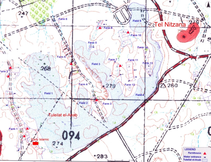 Nitzana Archaeological Survey: Map of the Nitzana survey.