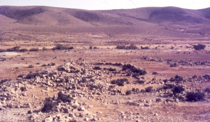 Farmhouses are located near the terraced wadis. The number of the farmhouses is estimated in thousands.